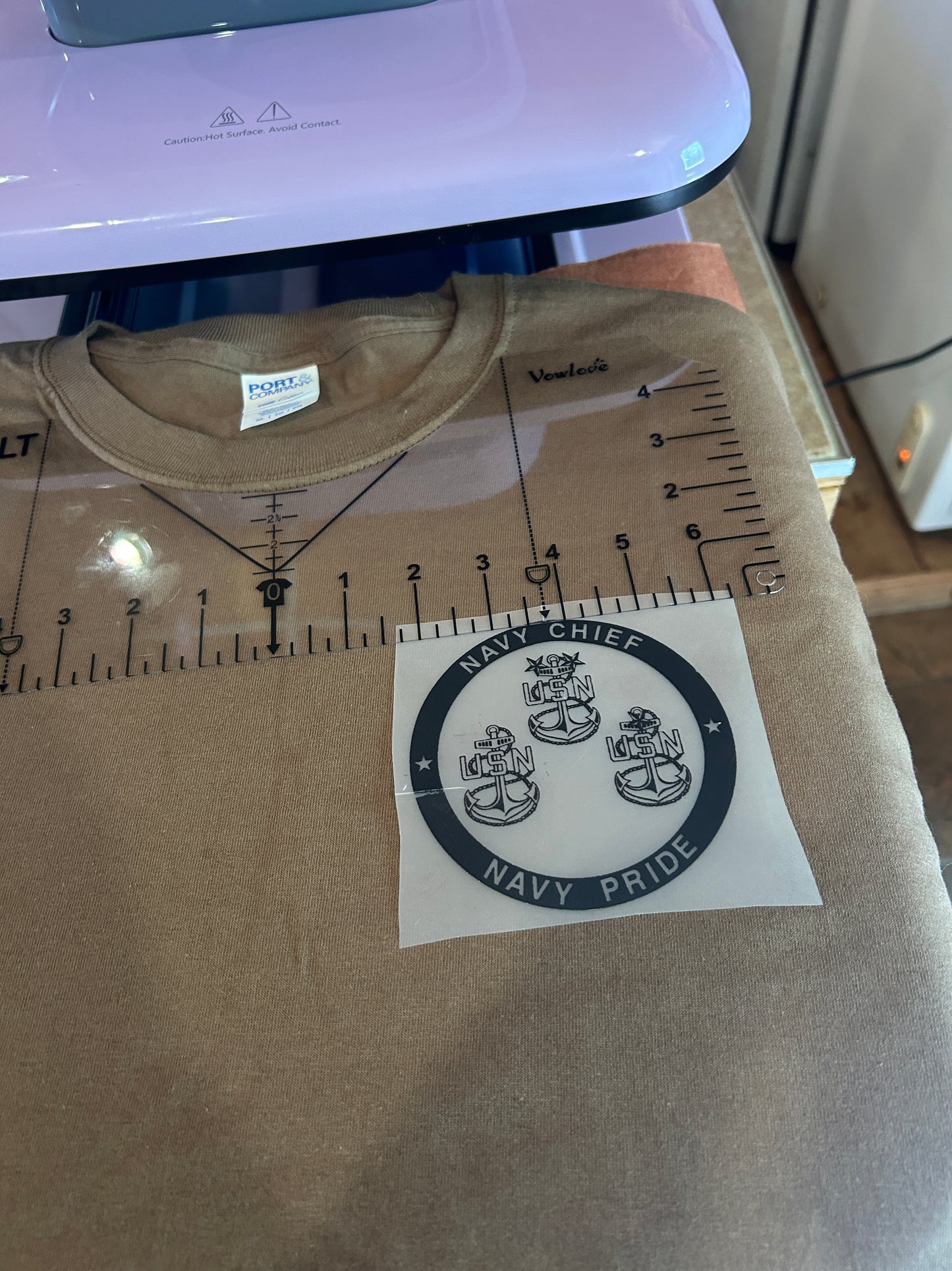 Navy chief coyote brown 100% cotton shirt