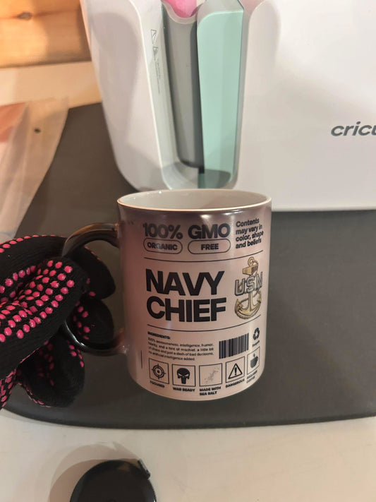 Color changing Navy Chief mug